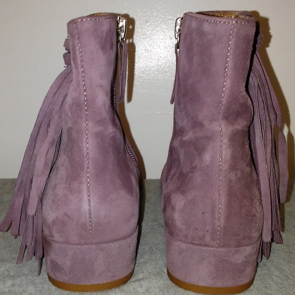 FREE PEOPLE Lavender Purple Suede Boots - Picture 2 of 5